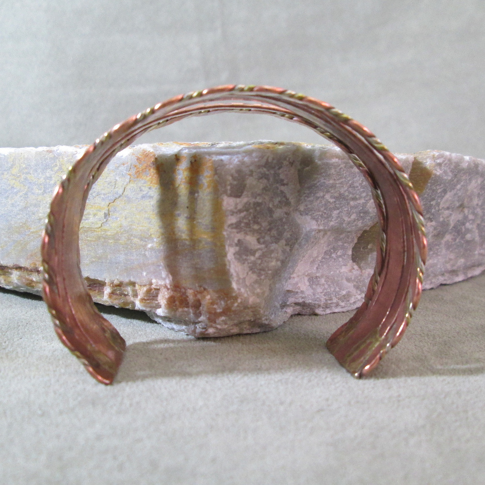 Mixed Metal Zodiac Cuff, Copper and Brass - Picture 7 of 7